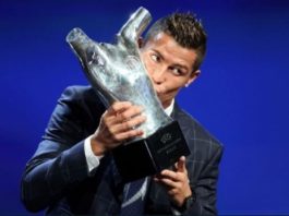 Ronaldo dành danh hiệu cầu thủ xuất sắc nhất châu Âu