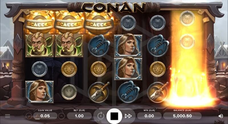 Conan: Máy đánh bạc mới của NetEnt