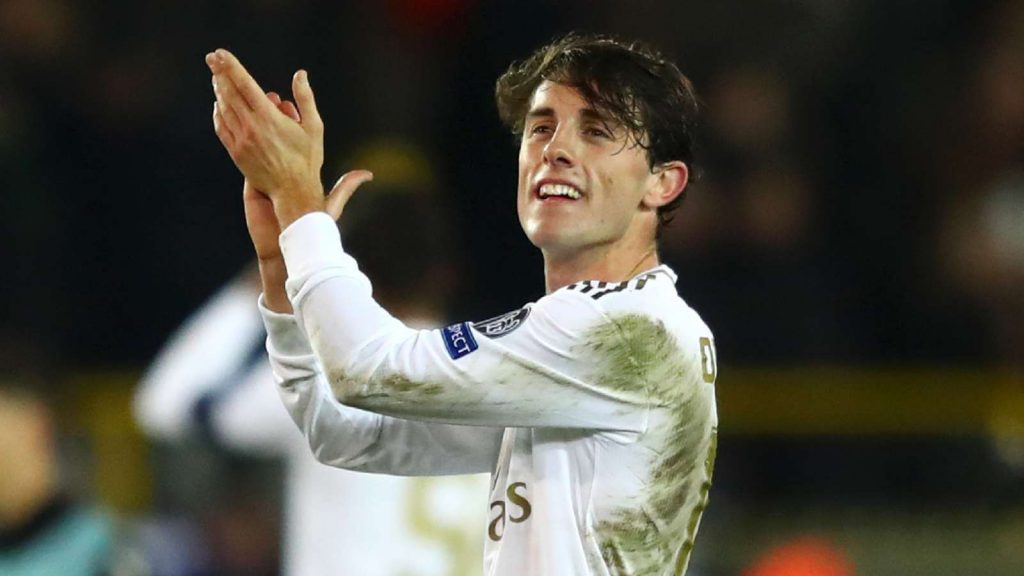 Hậu vệ cánh phải của Real Madrid Alvaro Odriozola