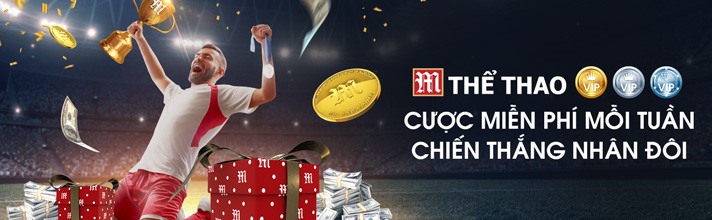 Nhận thưởng miễn phí hàng tuần tại M-Thể Thao